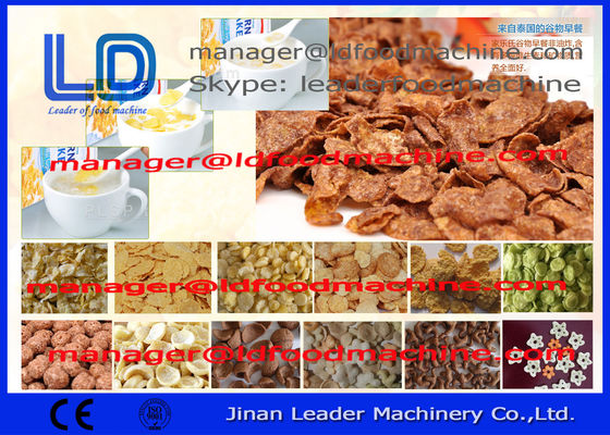 Sarapan Sereal Corn Flakes Membuat Mesin Pengeringan / Snacks Packing