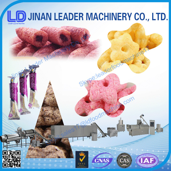 Stainess Baja Twin Screw Extruder Pengolahan Makanan Mesin Untuk Puffing Beras