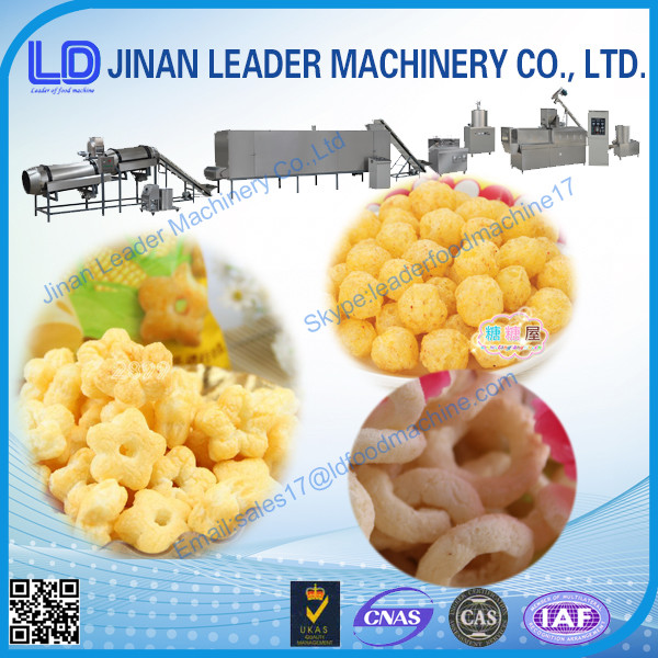 Twin Screw Extruder Gandum Beras Makanan Cemilan Mesin Untuk Pelet, Operasi Mudah