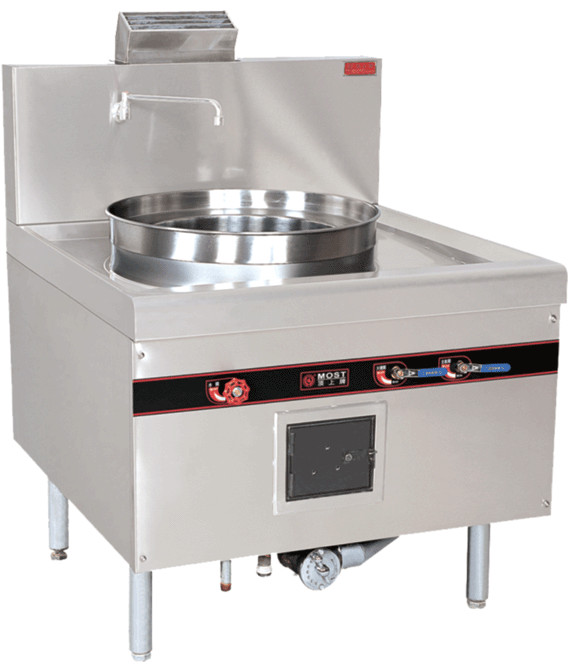 Aço inoxidável 52KW gas cozinhar vapor de cozinha chinês cozinhar vapor fogão 900x950x1150mm
