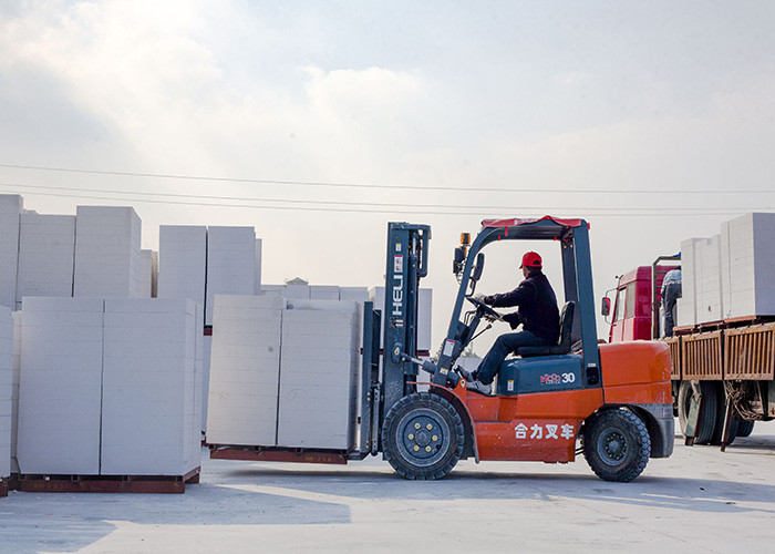 AAC lingkungan Blok Tanaman, Autoclave Aerasi Beton AAC Block Line Produksi