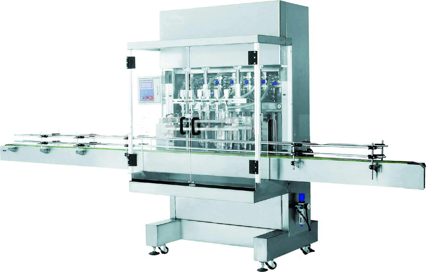 Jus / Soy Sauce Pet Mesin Botol Filling Dengan 4-18 Nozzle 2000-10000bph