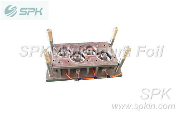 3 cavities Aluminum Foil Container Mould for cake baking box / egg - tart cup